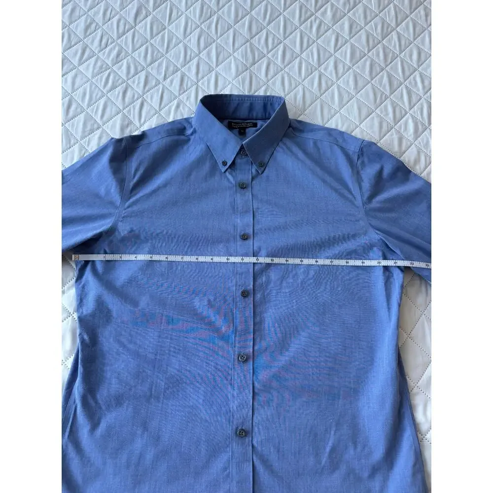 Banana Republic Non-Iron Tailored Slim Fit Blue Button Down Shirt Men’s L Cotton